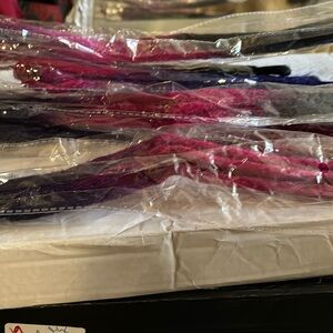 Five Bundle Of purple pink dread locs hair extensions
